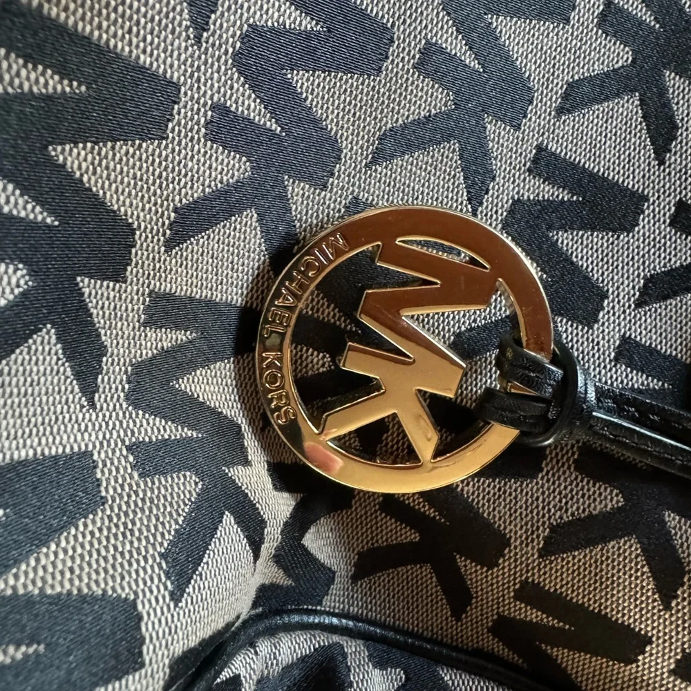 Michael Kors Signature Logo Satchel Bag
